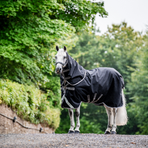 Horseware - Amigo Bravo Plus Turnout Outdoor Rug black/ titanium grey/ silver 50g | - Ohlala