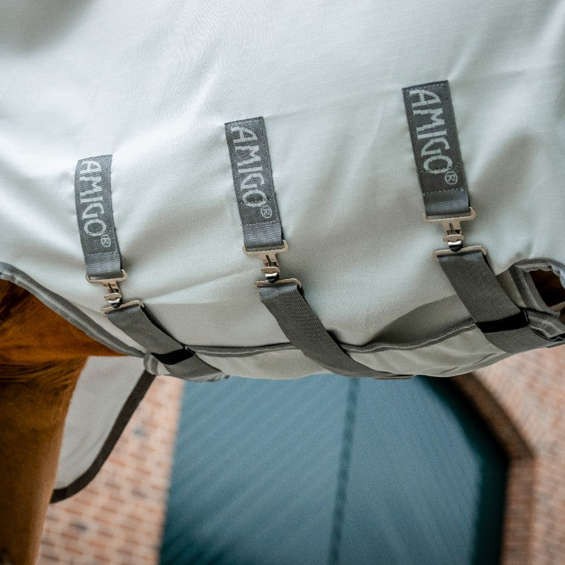 Horseware - Amigo Ripstop Hoody Outdoor Rug silver/ titanium grey/ silver | - Ohlala