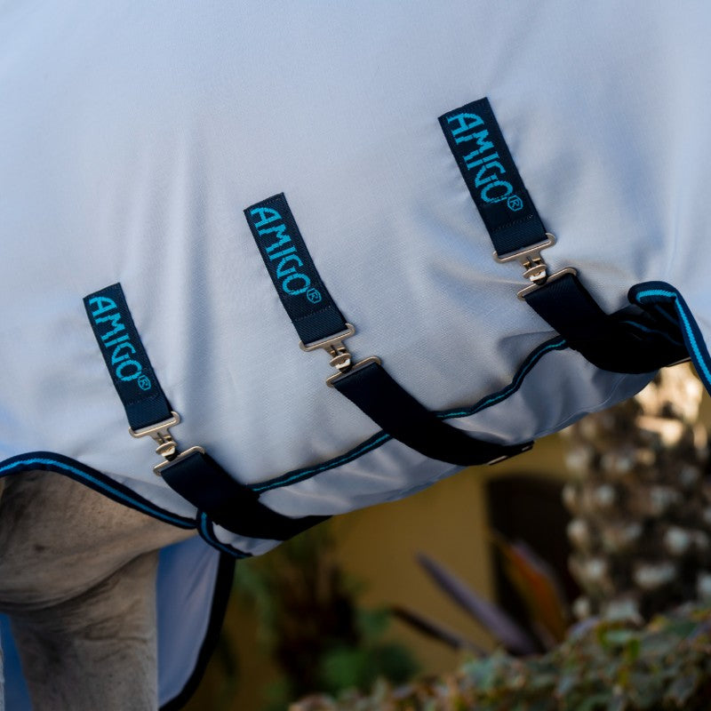 Horseware - Außendecke Amigo Ripstop Hoody azurblau/ marine/ elektrischblau | - Ohlala