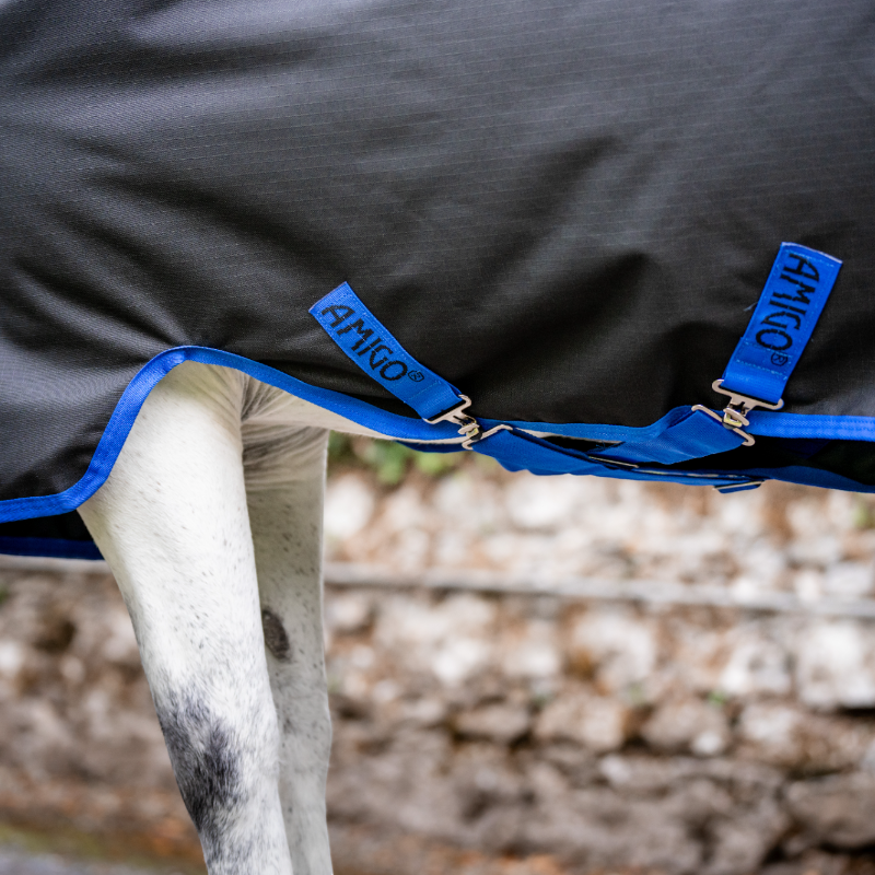 Horseware - Amigo Ripstop Plus Pony Turnout Rug black/ classic blue 0g | - Ohlala