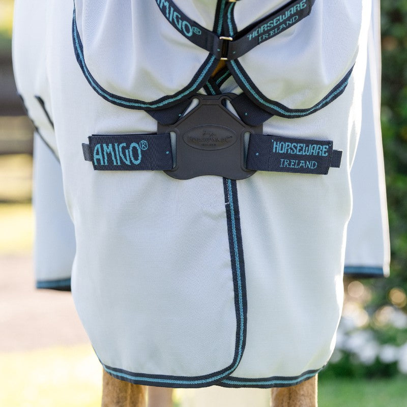 Horseware - Couverture d'extérieur Amigo Ripstop Pony azure blue/ marine/ bleu éléctrique