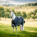 Horseware - Rambo Turnout VL Outdoor Blanket navy/ thunderstorm grey/ silver 250g | - Ohlala