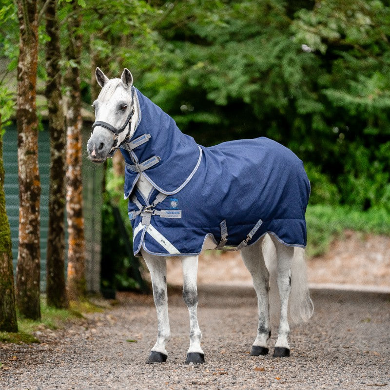 Horseware - Rhino Plus Pony Turnout Outdoor Rug navy/titanium grey/classic blue 100g | - Ohlala