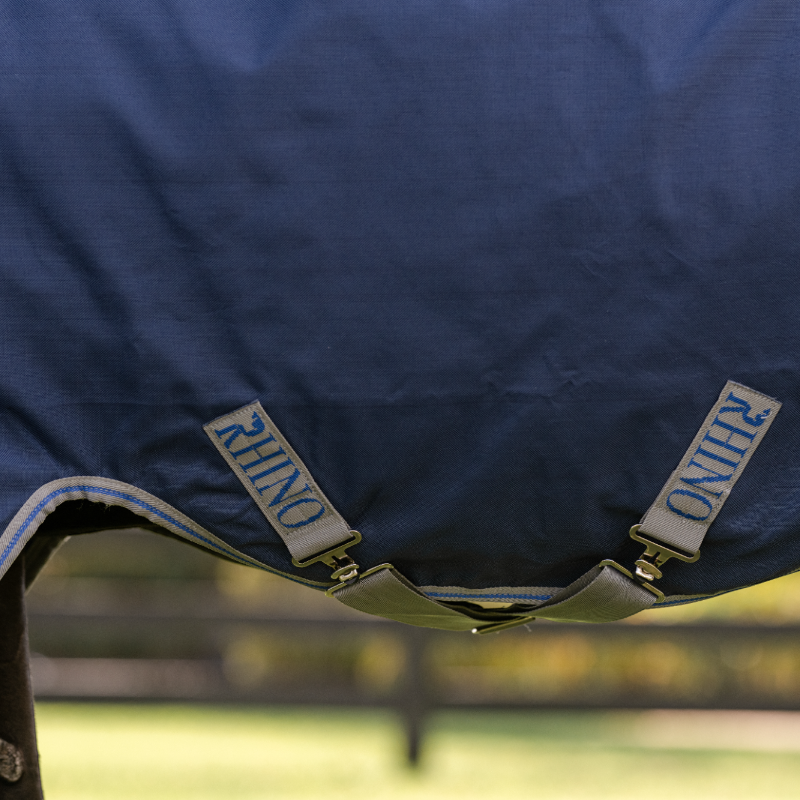 Horseware - Rhino Pony Turnout VL Outdoor Rug navy/ titanium grey/ Classic Blue 250g | - Ohlala