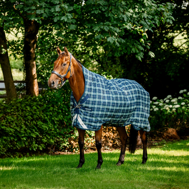 Horseware - Manta de exterior Rhino Wug Turnout hunter check/ marino/ verde 0g | - Ohlala