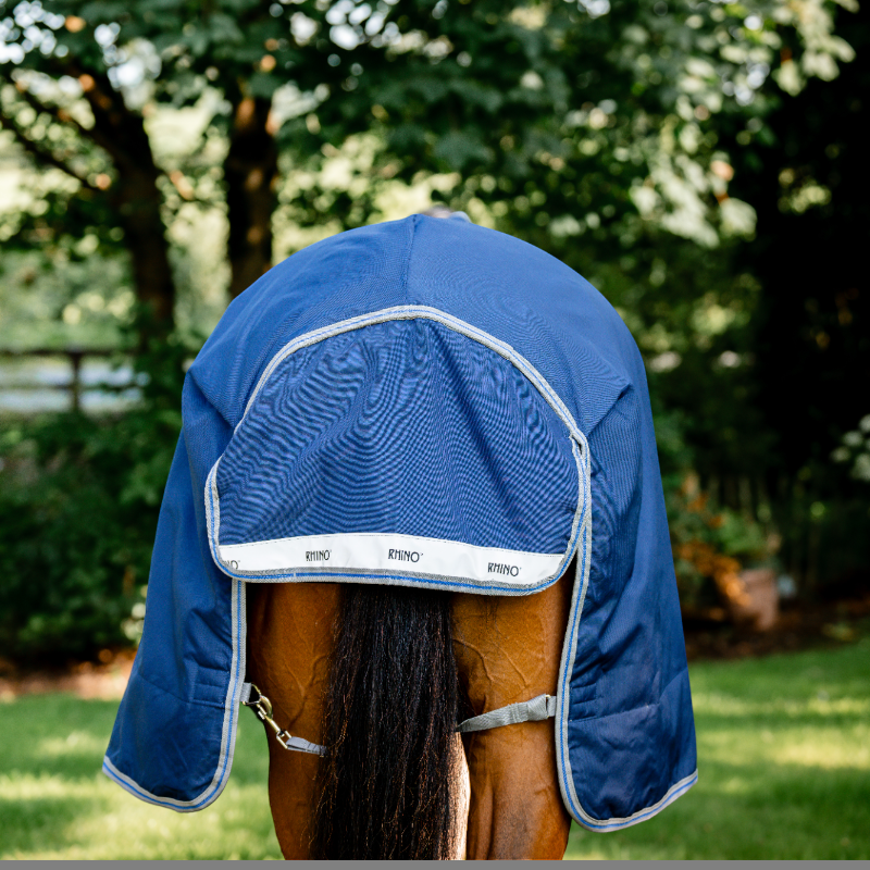 Horseware - Manta de exterior Rhino Wug Turnout azul marino/ titanium grey/ classic blue 0g | - Ohlala
