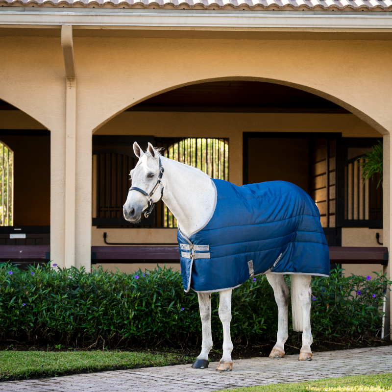Horseware - Stalldecke Amigo Ripstop Insulator Stable marine/ titanium grey 50g | - Ohlala
