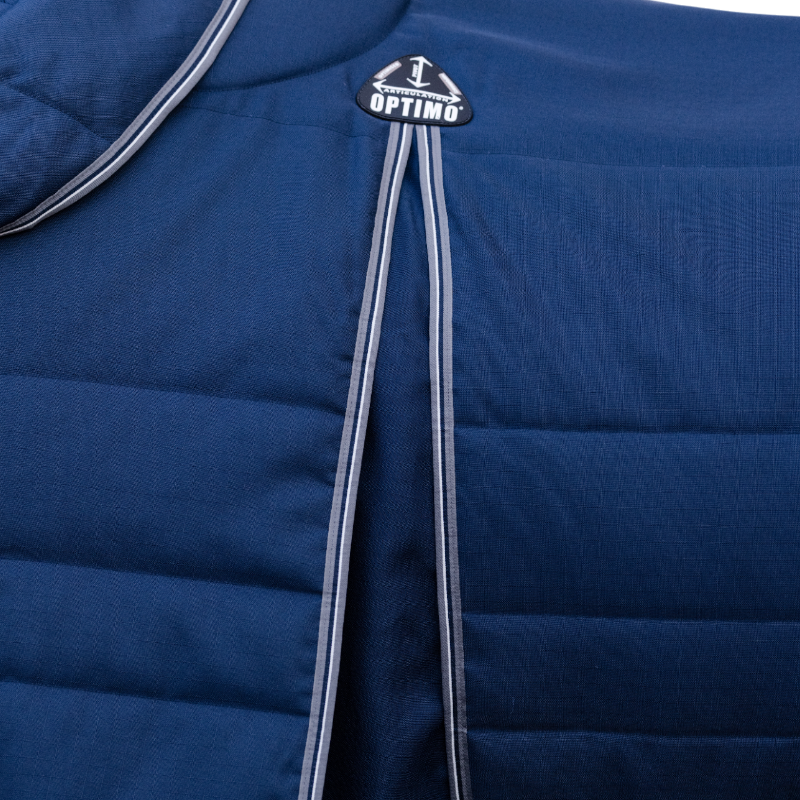 Horseware - Rambo Optimo Stable Plus Rug navy/ thunderstorm grey/ silver 400g | - Ohlala