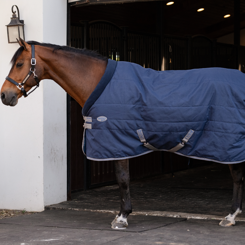 Horseware - Rhino Stable VL Stable Rug navy/ titanium grey/ classic blue 250g | - Ohlala