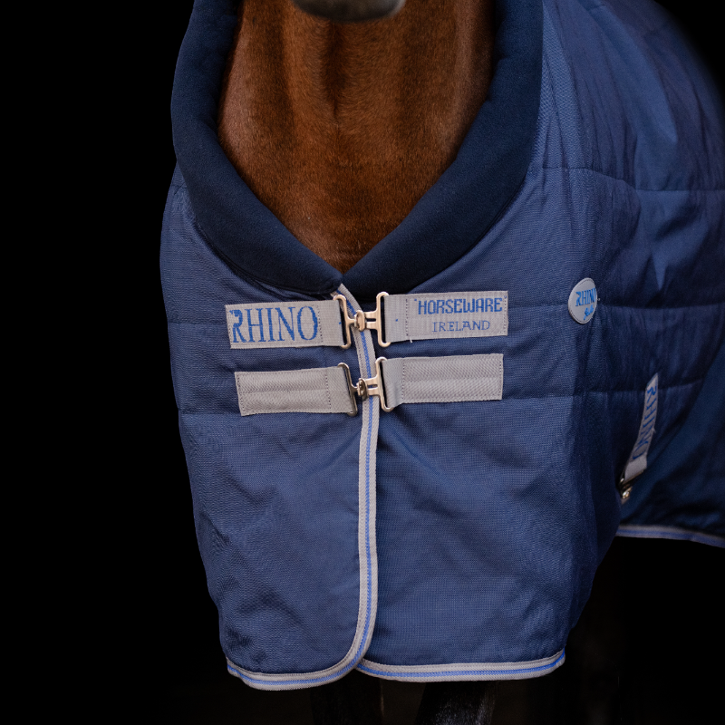 Horseware - Rhino Stable Rug navy/ titanium grey/ classic blue 100g | - Ohlala