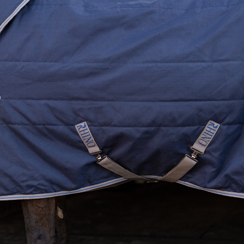 Horseware - Rhino Stable Rug navy/ titanium grey/ classic blue 100g | - Ohlala
