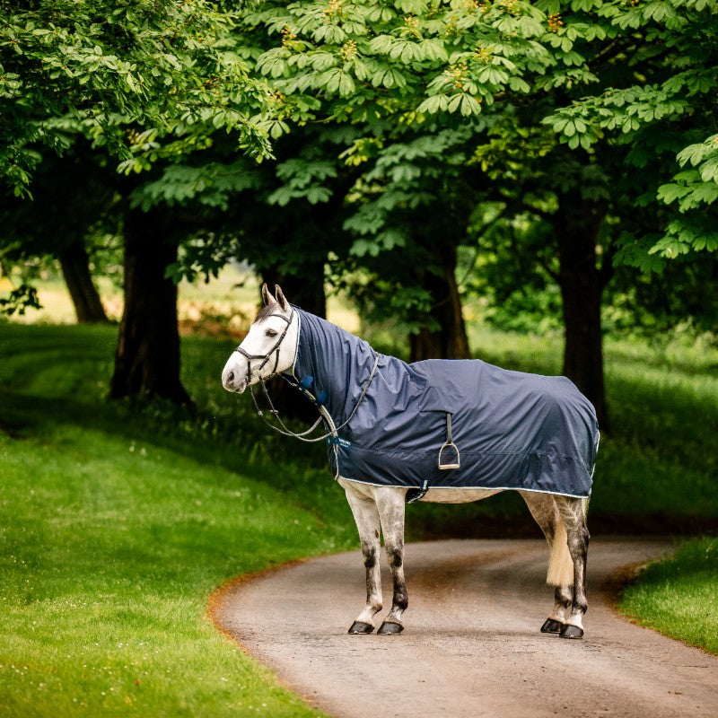 Horseware - Newmarket Rain Witney Navy Turnout Rug | - Ohlala