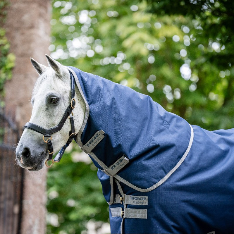 Horseware - Amigo Ripstop 900 Hood neck cover navy/ titanium grey 0g | - Ohlala