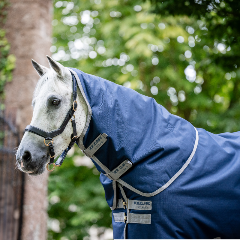 Horseware - Halsdecke Amigo Ripstop Turnout marine/ titanium grey 150g | - Ohlala