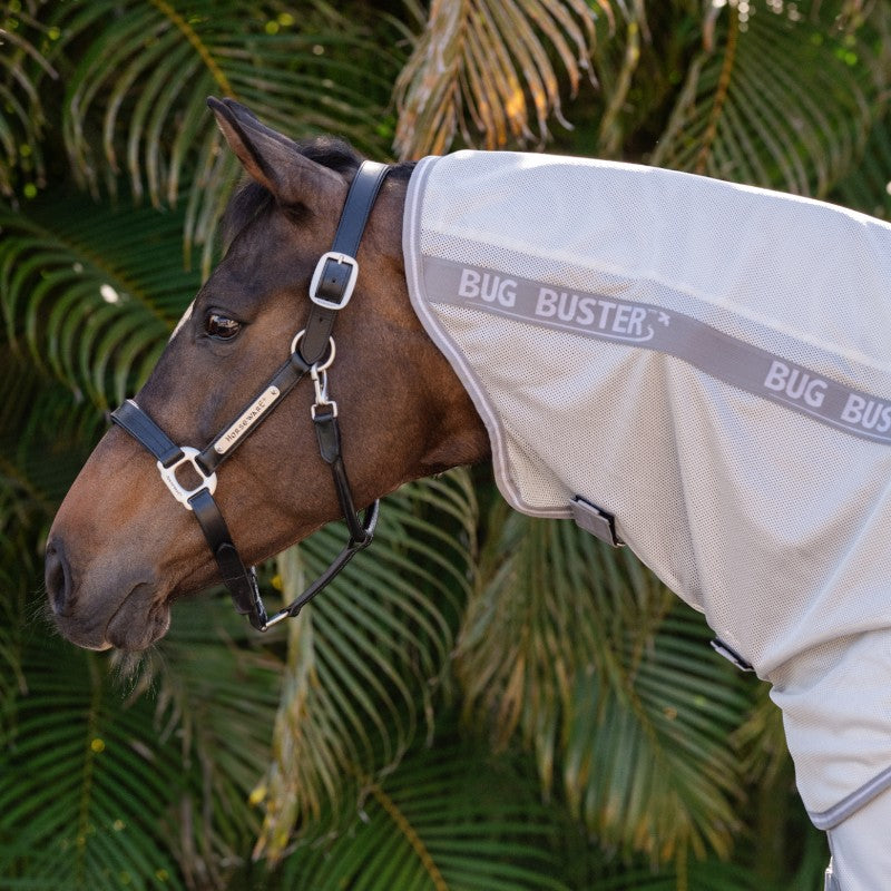 Horseware - Cubre-cuello antimoscas Amigo Bug Buster plata/ titanium grey/ plata | - Ohlala