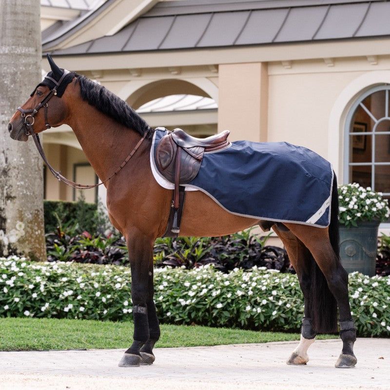 Horseware - Amigo Ripstop Quarter Sheet navy/ titanium grey | - Ohlala