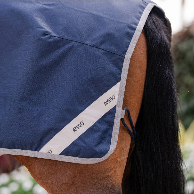 Horseware - Amigo Ripstop Quarter Sheet navy/ titanium grey | - Ohlala