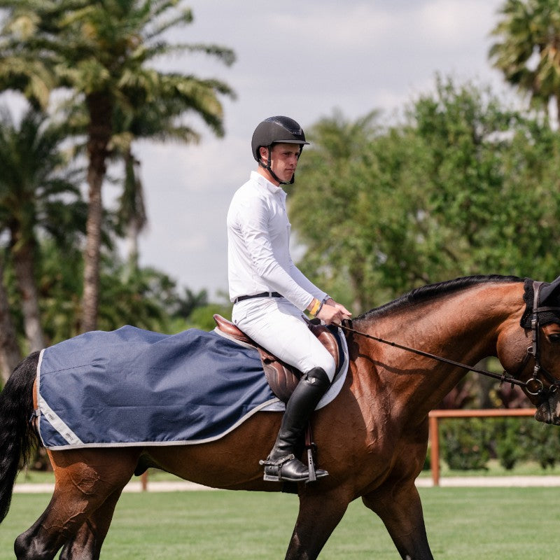 Horseware - Amigo Ripstop Quarter Sheet navy/ titanium grey | - Ohlala