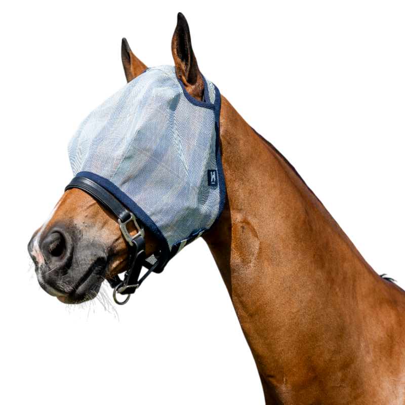 Horseware - Maska przeciw owadom bez uszu Newmarket witney navy | - Ohlala