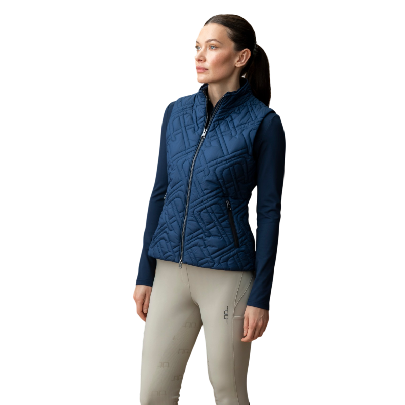 Horseware - Ärmellose Daunenweste Damen Neve Monogram Quilted core marine | - Ohlala