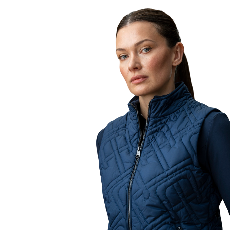 Horseware - Ärmellose Daunenweste Damen Neve Monogram Quilted core marine | - Ohlala