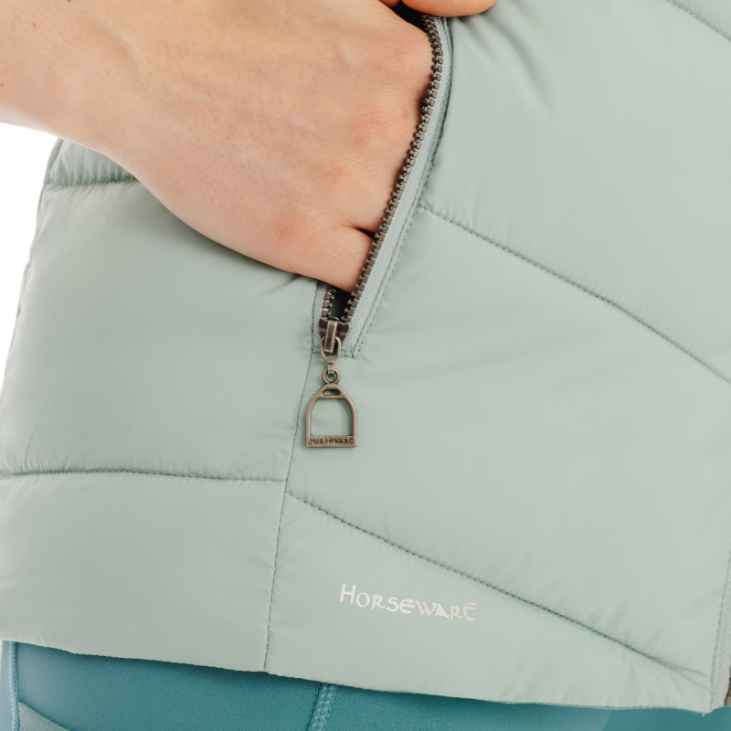 Horseware - Doudoune sans manches femme Stride soft mint | - Ohlala