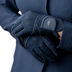 Horseware - Gants d'équitation Platinum MotionLite Mesh marine | - Ohlala