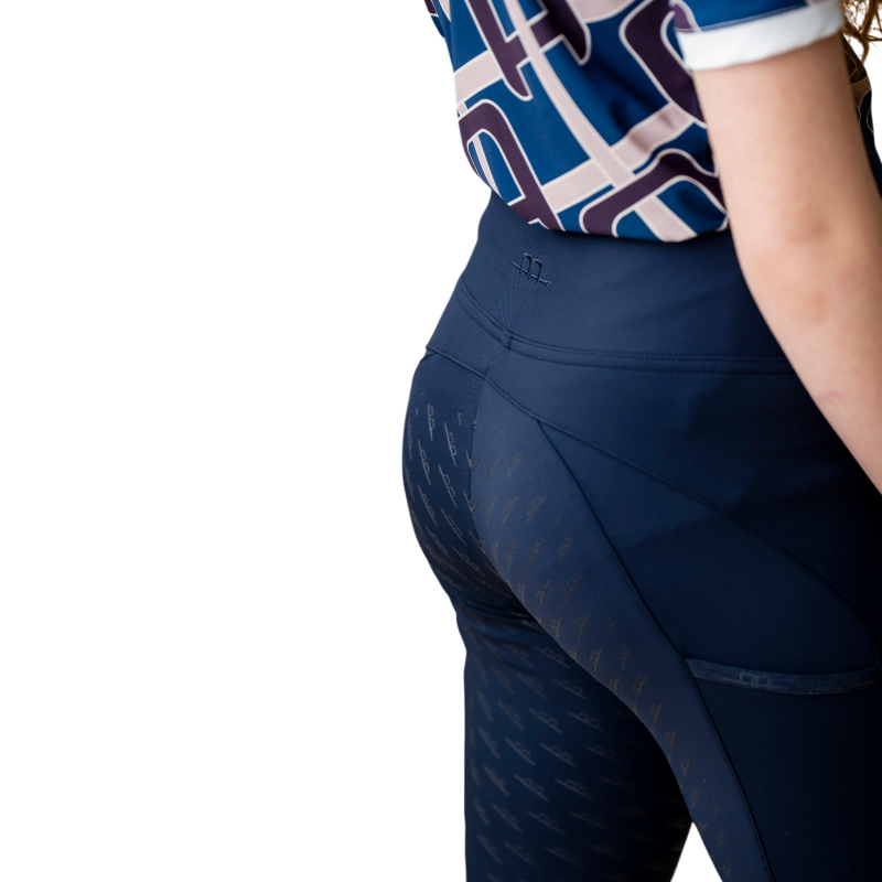 Horseware - Kinder rijlegging Alba Brushed marine full grip | - Ohlala