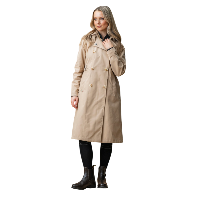 Horseware - Manteau femme Isabella Riding Trench sand | - Ohlala