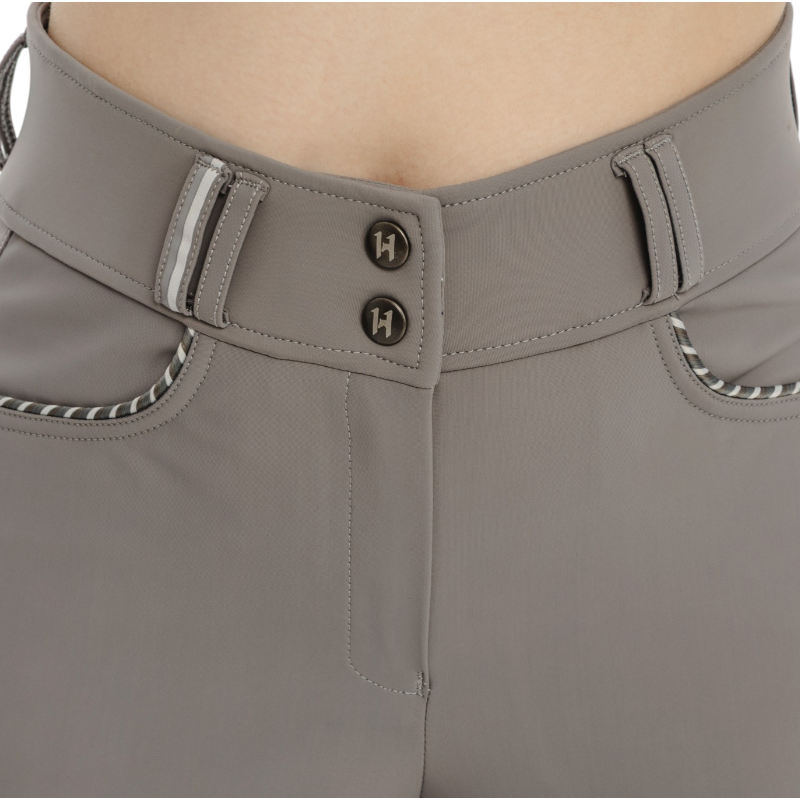 Horseware - Pantalon d'équitation femme Newmarket High Rise thunderstorm full grip | - Ohlala