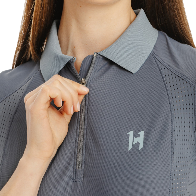 Horseware - Polo à manches courtes femme Tech indigo orchid | - Ohlala
