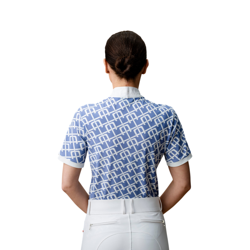 Horseware - Polo da concorso manica corta donna Alcina siciliian blue | - Ohlala