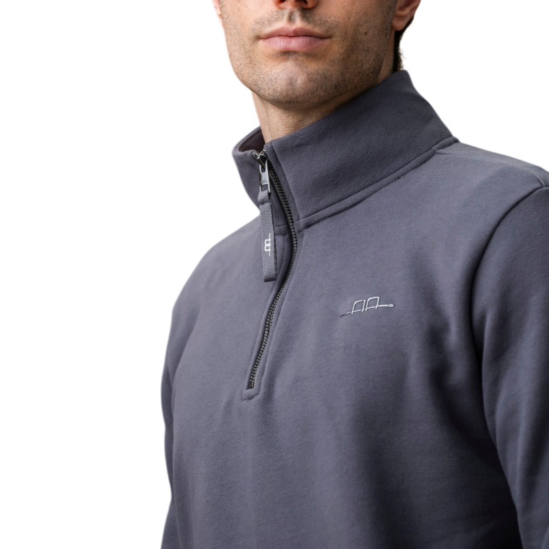 Horseware - Sweat à col zippé homme Gabriel charcoal | - Ohlala