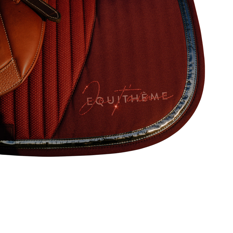 Equithème - Tapis de selle EK-Talent bordeaux | - Ohlala
