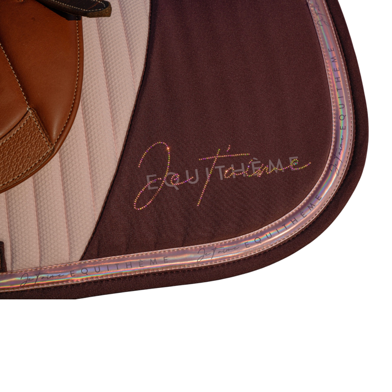Equithème - Tapis de selle EK-Talent mauve | - Ohlala