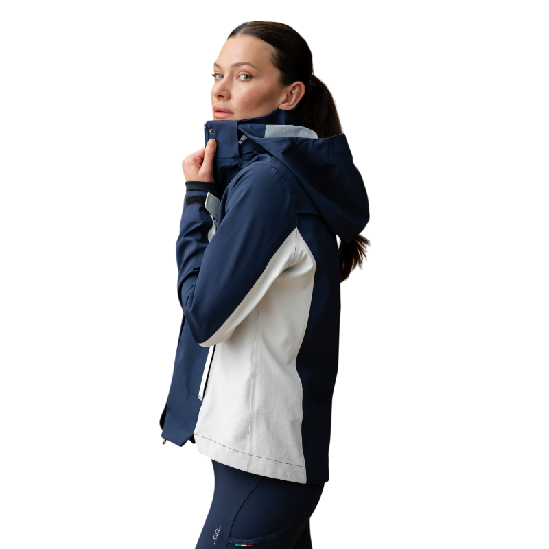 Horseware - Veste de pluie femme Indra marine/ bone | - Ohlala