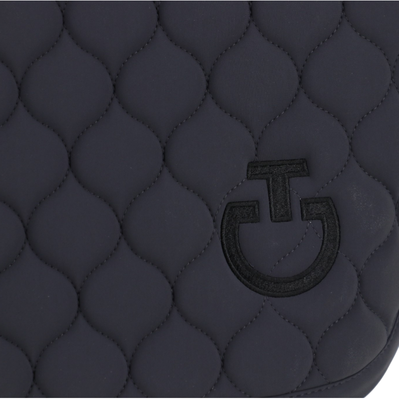 Cavalleria Toscana - Manta de Sela Circular Quilted Ocean Blue