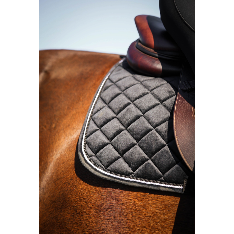 Tapis de selle Velours noir - Riding World