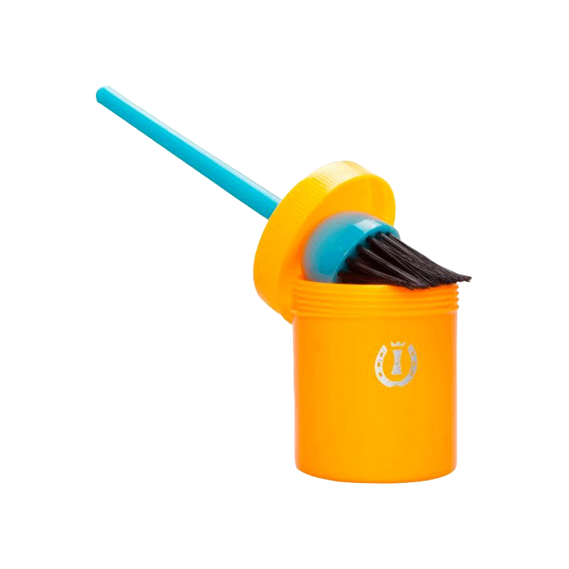 Imperial Riding - Brush with pot orange/blue | - Ohlala