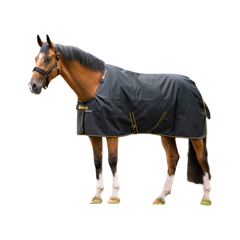 Bucas - Irish Turnout Outdoor Rug Big Neck 50 Black/ Gold 50g