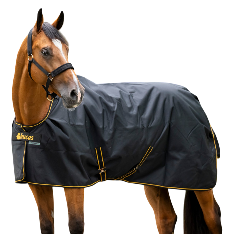 Bucas - Irish Turnout Outdoor Rug Big Neck 50 Black/ Gold 50g