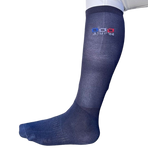 Jump'In - Chaussettes d'équitation lycra marine (x2) | - Ohlala