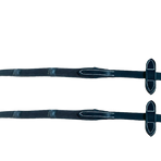 Jump'In - Rubber reins with 7 stoppers 1/2 One collection black | - Ohlala