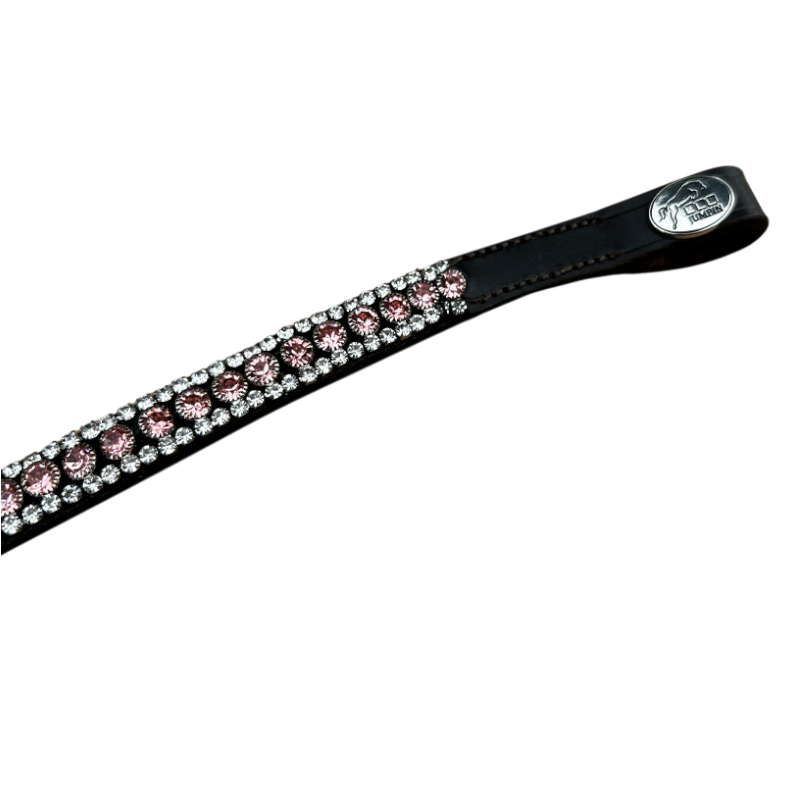 Jump'In - Frontale Diamante Fiore rosa/cuoio nero