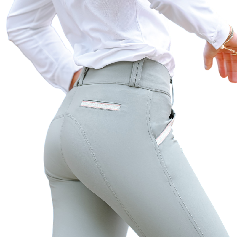 Jump'In - Pantalon d'équitation femme Sofia vert sauge