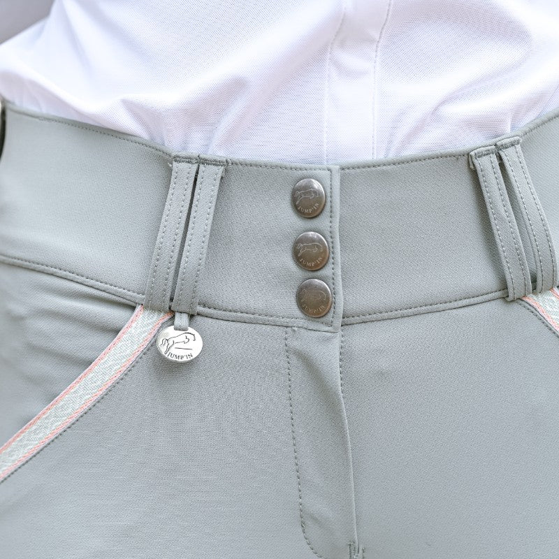 Jump'In - Pantalon d'équitation femme Sofia vert sauge
