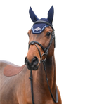 Jump'In - Bonnet chevaux Écusson marine/ marine/ caramel | - Ohlala