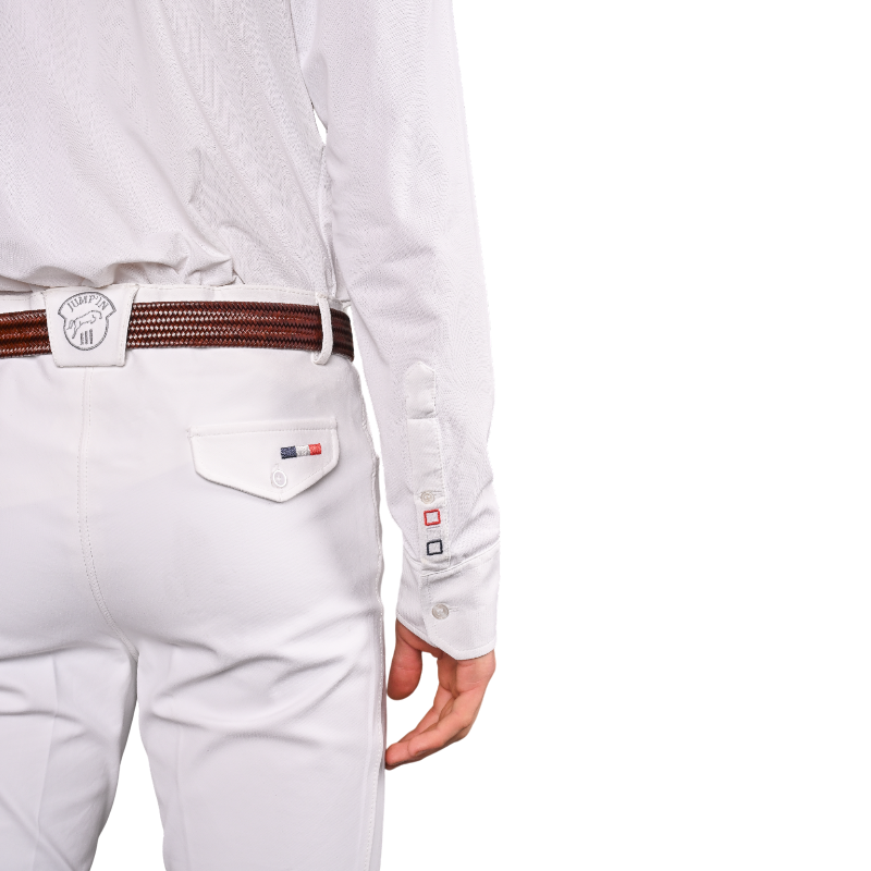 Jump'In - Heren wedstrijdoverhemd lange mouwen Félix wit | - Ohlala