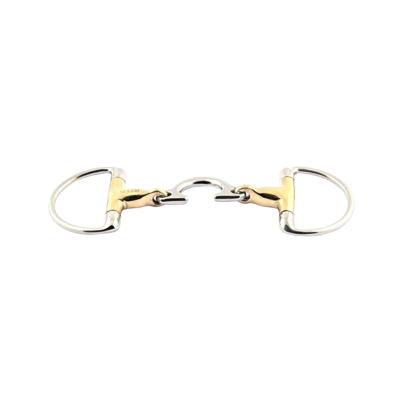 Jump'In - Eggbutt double-jointed bit with pointed tongue relief | - Ohlala