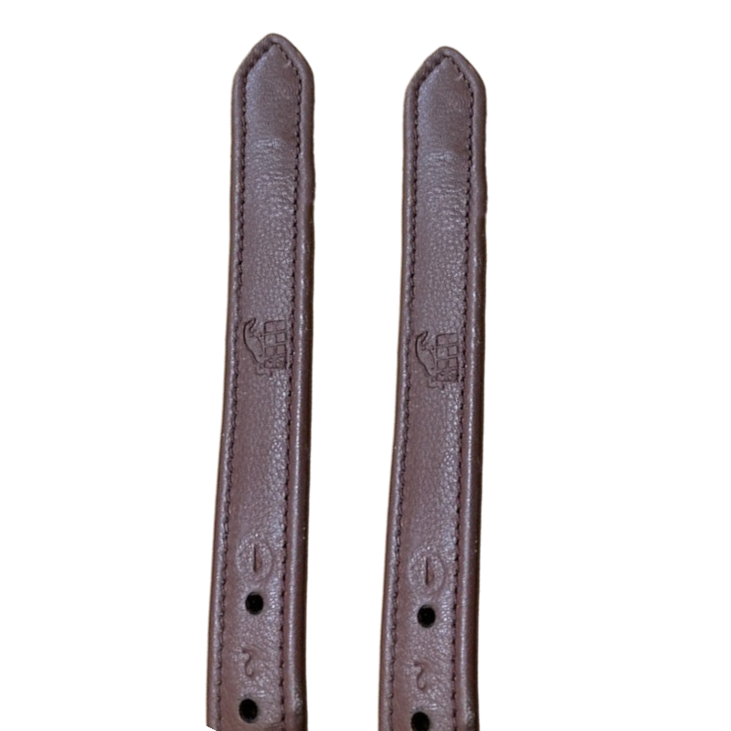 Jump'in - Etrivières recouvertes cuir noisette | - Ohlala